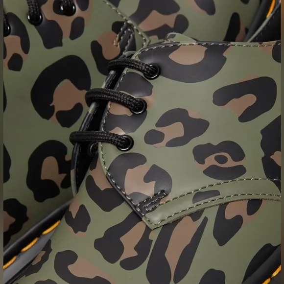 NEW Dr. Martens 1461 Distorted LEOPARD Print Oxford Shoes