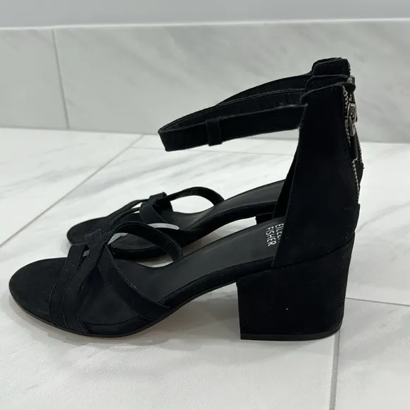 NEW! Eileen Fisher Black Noni Sandal - Size 8.5