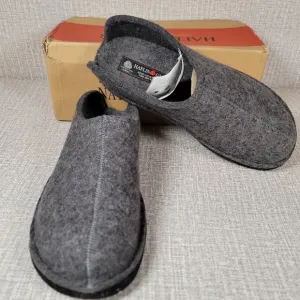 NEW HAFLINGER FLAIR SMILY Open Back Clog Shoes Men's Size 43 Slippers US 10/10.5