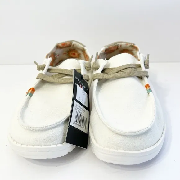 NEW HEY DUDE WENDY RODEO WHITE AZTEC Size 7 NWT