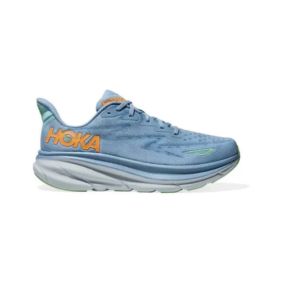 NEW HOKA men's clifton 9 shoes in dusk/illusion