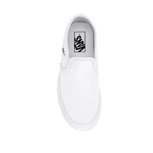 New In Box Vans White Slip-On Sneakers