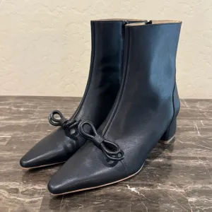 NEW Ivy City Co. Leather Ivy Bow Ankle Boots
