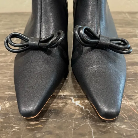 NEW Ivy City Co. Leather Ivy Bow Ankle Boots