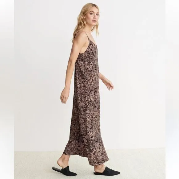 New JENNI KAYNE Clay Cheetah Slip Dress Medium