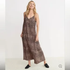 New JENNI KAYNE Clay Cheetah Slip Dress Medium