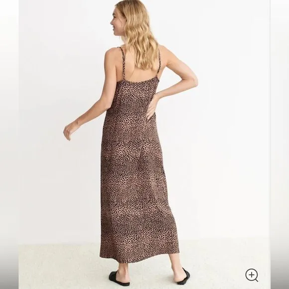 New JENNI KAYNE Clay Cheetah Slip Dress Medium