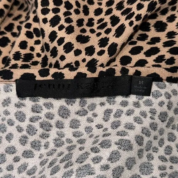New JENNI KAYNE Clay Cheetah Slip Dress Medium