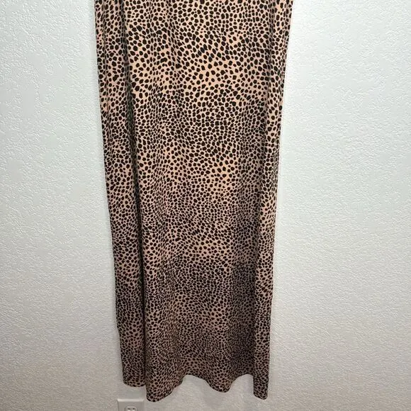 New JENNI KAYNE Clay Cheetah Slip Dress Medium