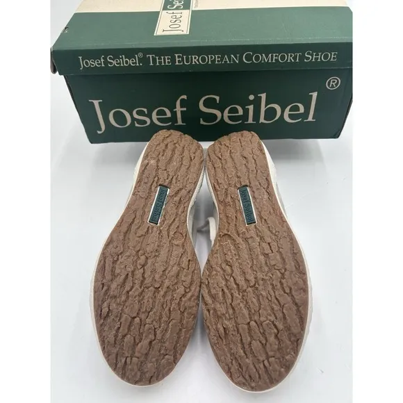 NEW Josef Seibel CASPIAN Silver Women Casual Lace Up Leather Sneakers 36 US5-5.5