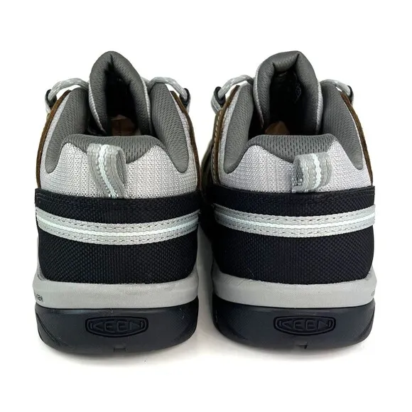 New KEEN Flint II Brown Utility Steel Toe Sneaker Shoes Womens 10M Safety Shoe