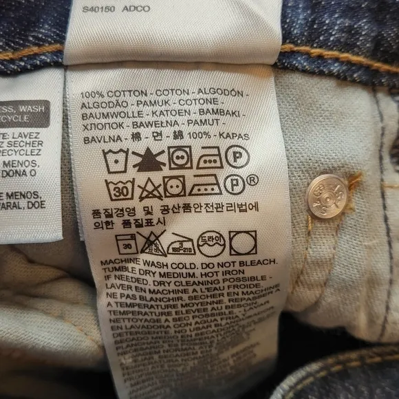 New Levi's 527 Slim Bootcut Jeans sz 31 x 34