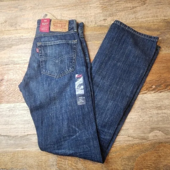 New Levi's 527 Slim Bootcut Jeans sz 31 x 34