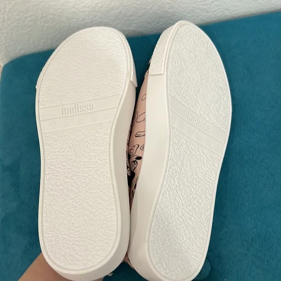 NEW Light Pink Disney Melissa Shoe Slip On Sneakers