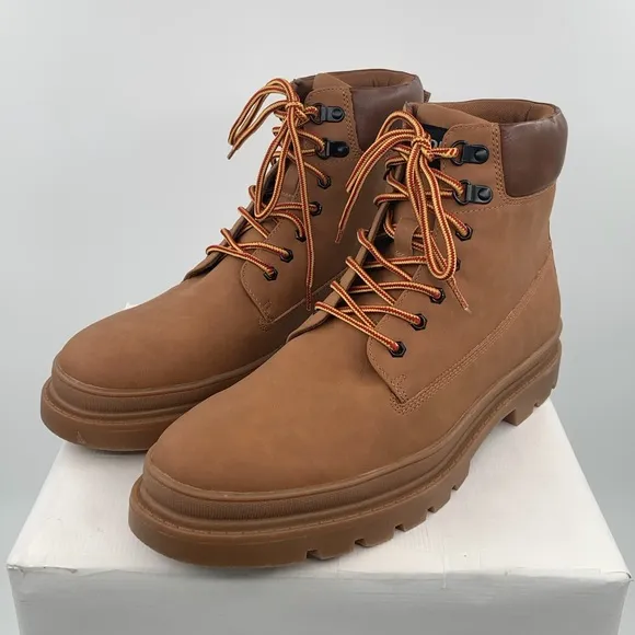 New Listing🌹NWT NIB Steve Madden Gabber Men’s Nubuck Leather Lace-Up Boots Shoes