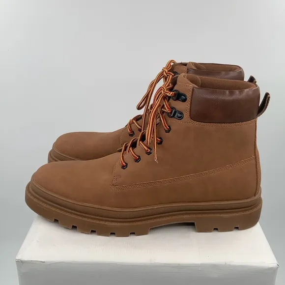 New Listing🌹NWT NIB Steve Madden Gabber Men’s Nubuck Leather Lace-Up Boots Shoes