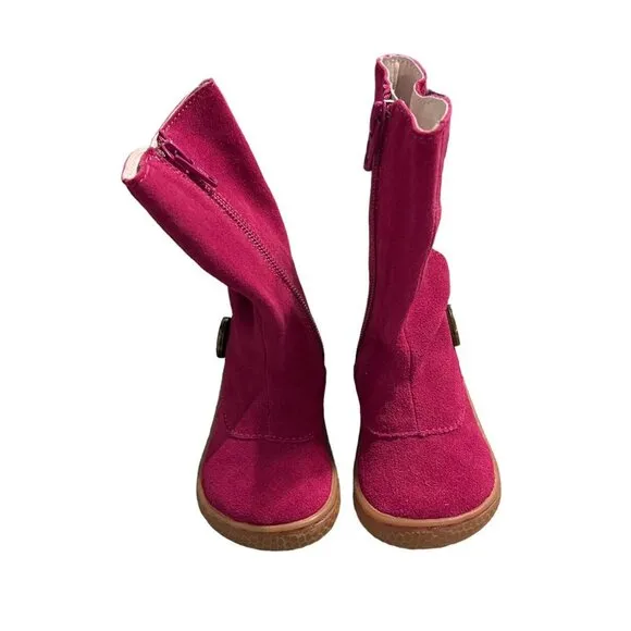 NEW Livie &amp; Luca Sz 4 Pink Suede Leather Marchita Tiempo Boots