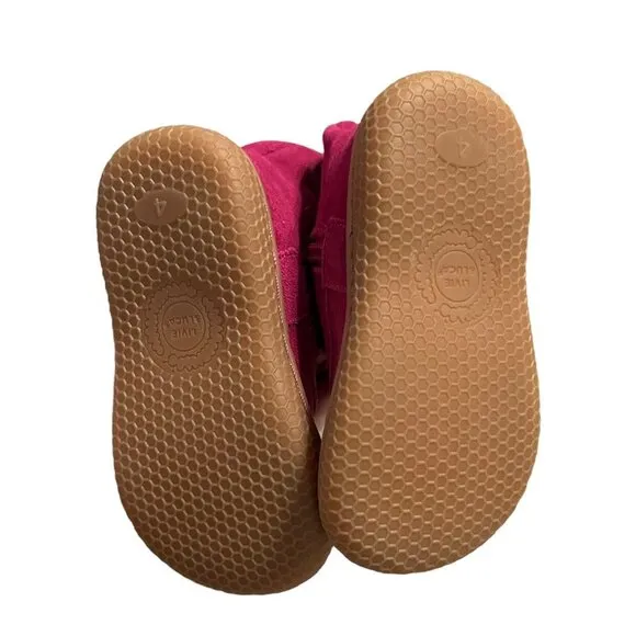 NEW Livie &amp; Luca Sz 4 Pink Suede Leather Marchita Tiempo Boots