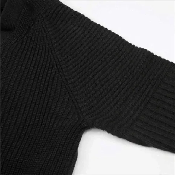New Mens Cardigan Sweater Hood Button Closure Long Sleeve Knit Slim Fit