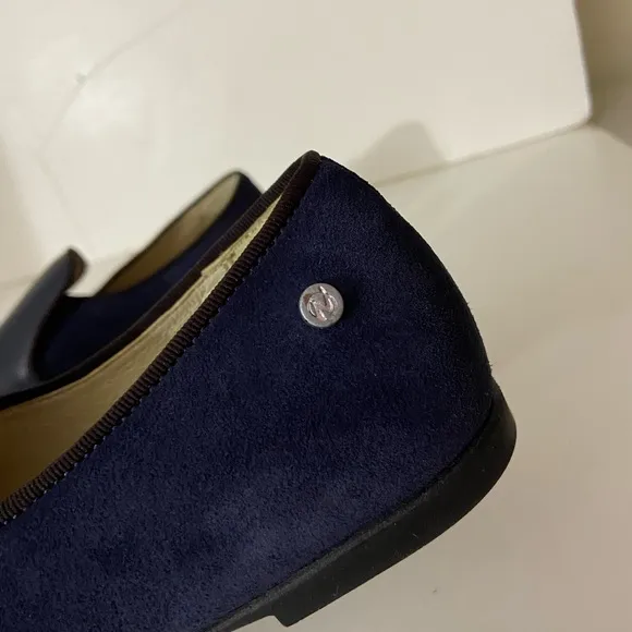 NEW Naturino Alghero Nappa suede leather blue loafers 2 US
