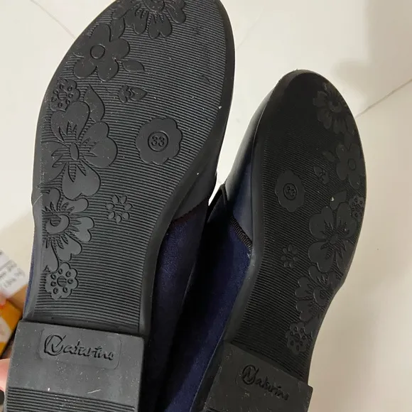 NEW Naturino Alghero Nappa suede leather blue loafers 2 US