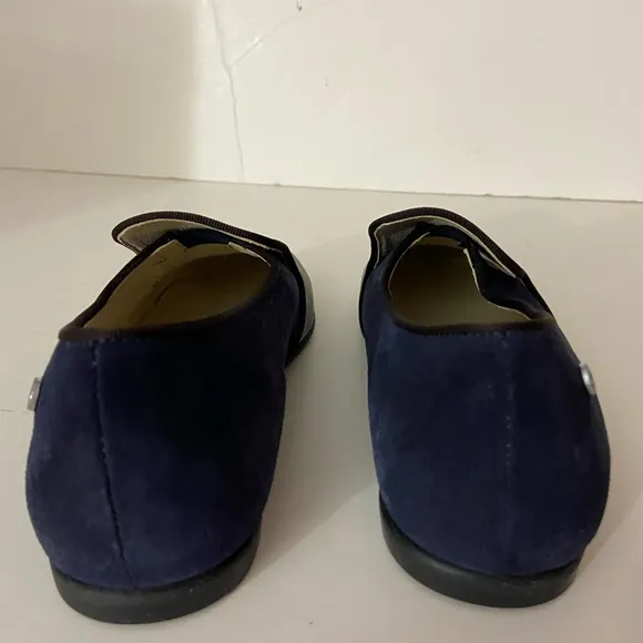 NEW Naturino Alghero Nappa suede leather blue loafers 2 US