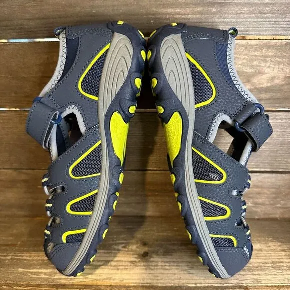 New NIB Big Kids Merrell Hydro H2O Hiker Gray‎ Blue Sandals Shoes Size 3 Y