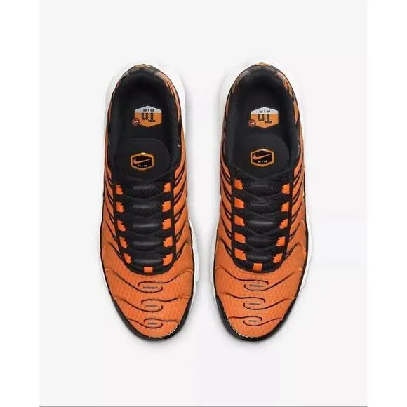 NEW Nike Air Max Plus Men's Size 8 Safety Orange/University Gold DM0032-800