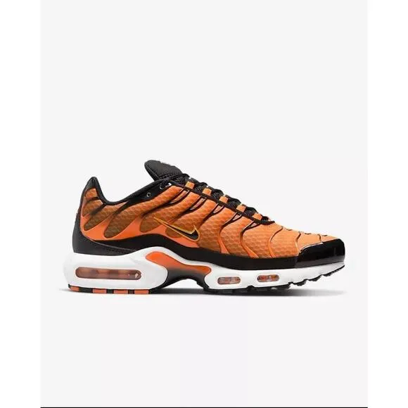 NEW Nike Air Max Plus Men's Size 8 Safety Orange/University Gold DM0032-800