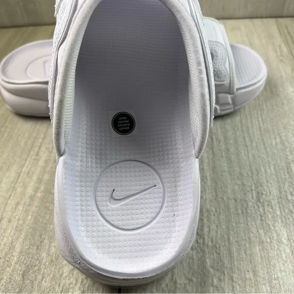 NEW Nike Air More Uptempo White Slides Shoes Sandals fd9884-101 Men’s Size 13