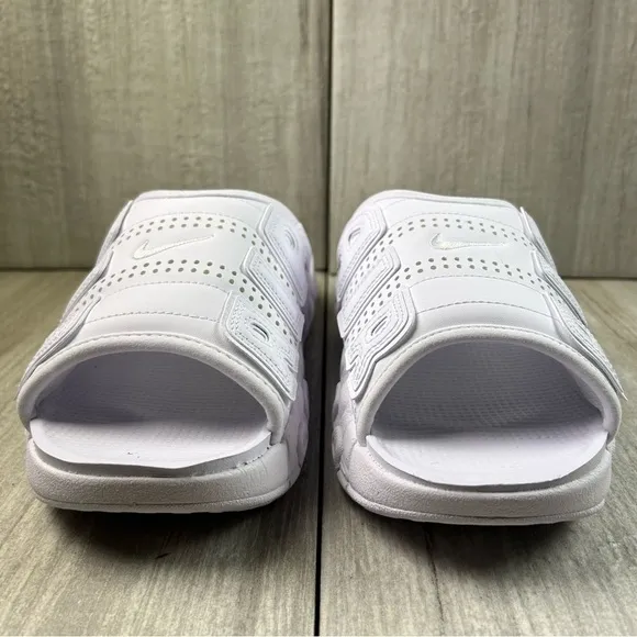 NEW Nike Air More Uptempo White Slides Shoes Sandals fd9884-101 Men’s Size 13