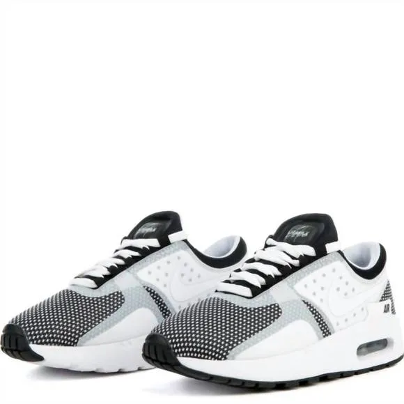NEW NIKE little kids air max zero essential shoes in black/white-wolf grey