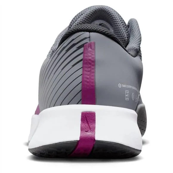 NEW NIKE men's air zoom vapor pro 2 shoes in smoke grey/sangria