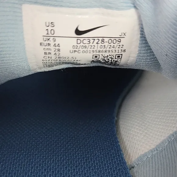 New Nike Revolution 6 NN Men's Size 10 Running Shoes Next Nature Platinum Blue