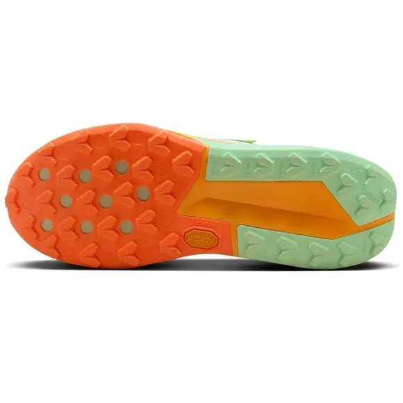 NEW Nike ZoomX Zegama Running Shoes - Neon Green and Orange