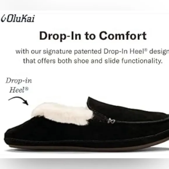 NEW OluKai Ku'una Genuine Shearling Slipper (Women)