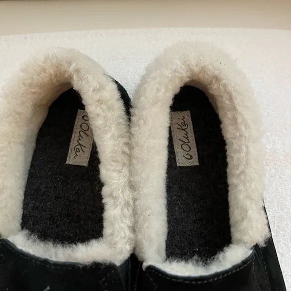 NEW OluKai Ku'una Genuine Shearling Slipper (Women)