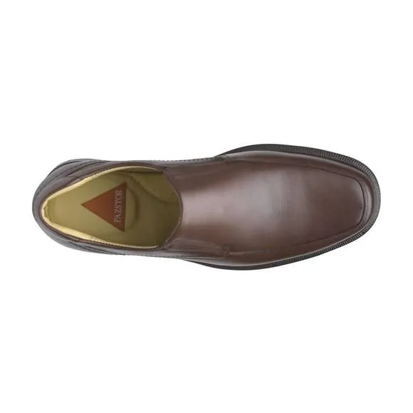 NEW PAZSTOR men's lambskin mocassin traditional max in barista brown