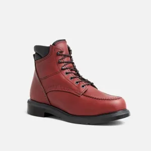 NEW RED WING BOOTS SUPERSOLE RED MOC TOE 202 BOOT MENS SIZE 13 H DURABLE LEATHER