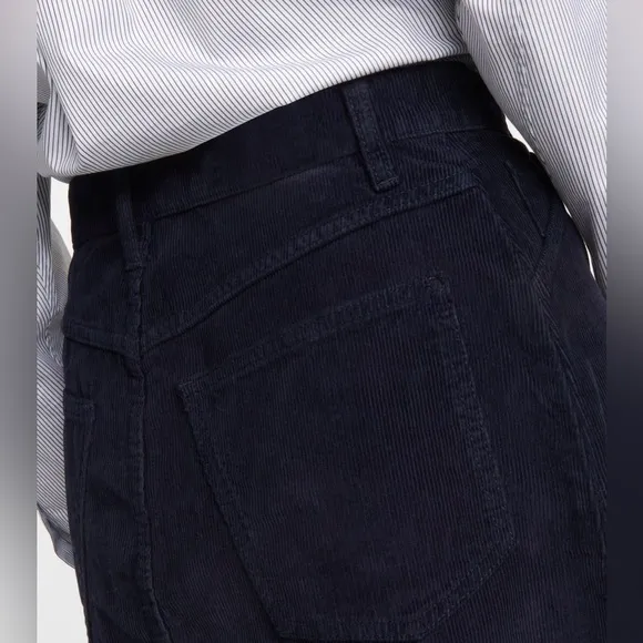 New! RE/DONE Redone 70s Navy mini corduroy skirt 💙 sz 26 NWT