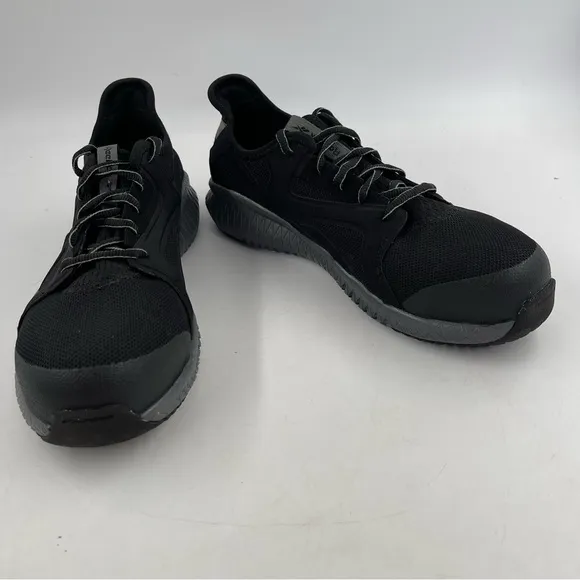 NEW! 🥾 Reebok Unisex Flexagon 3.0 Black Composite Toe Metal Free Work Shoe-SZ 9