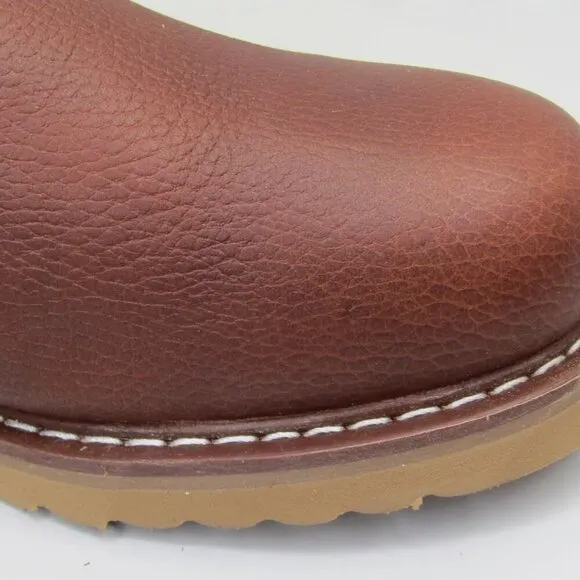 NEW RHINO Mens Wellington Roper Work Boot Leather Cushion Comfort Size 9