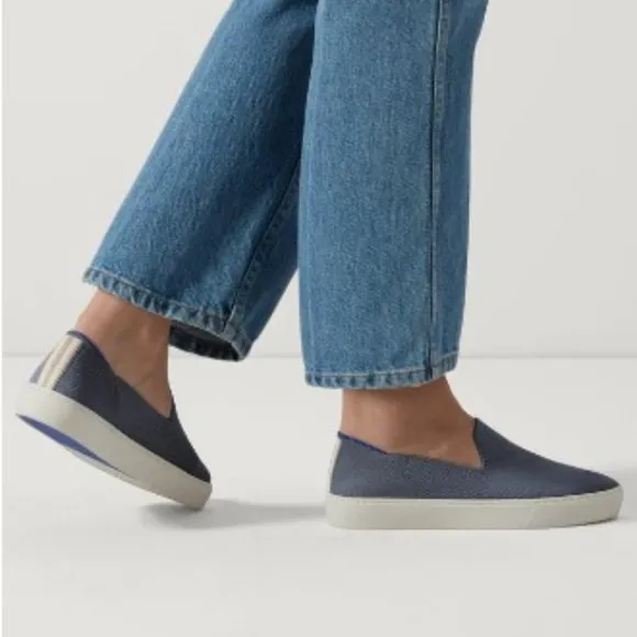 NEW Rothy The Original Slip On Sneaker Loafer in Navy