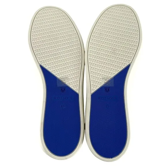 NEW Rothys Golden Stripe Original Slip On Sneakers Size 8.5