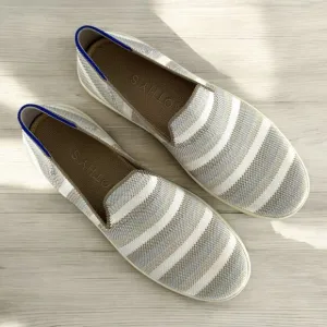 NEW Rothys Golden Stripe Original Slip On Sneakers Size 8.5