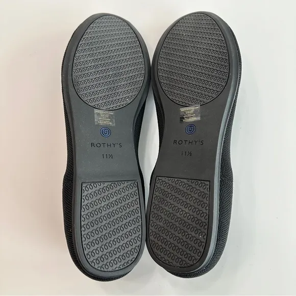 NEW Rothy's The Flat in Black - Size 11.5