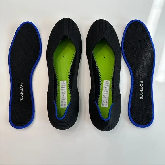 NEW Rothy's The Flat in Black - Size 11.5