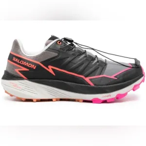 NEW Salomon Thundercross Trail Running Shoes Black/Grey Pink Accents