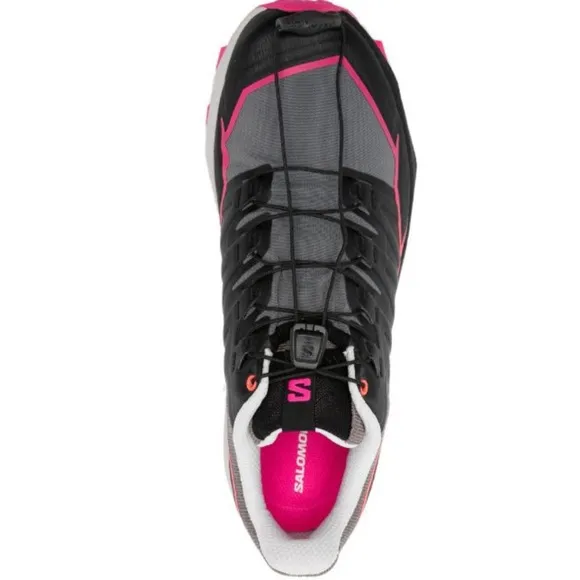 NEW Salomon Thundercross Trail Running Shoes Black/Grey Pink Accents