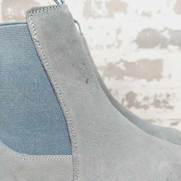 NEW Sam Edelman Kids Laguna Blue Suede Slip On Ankle Boots T455